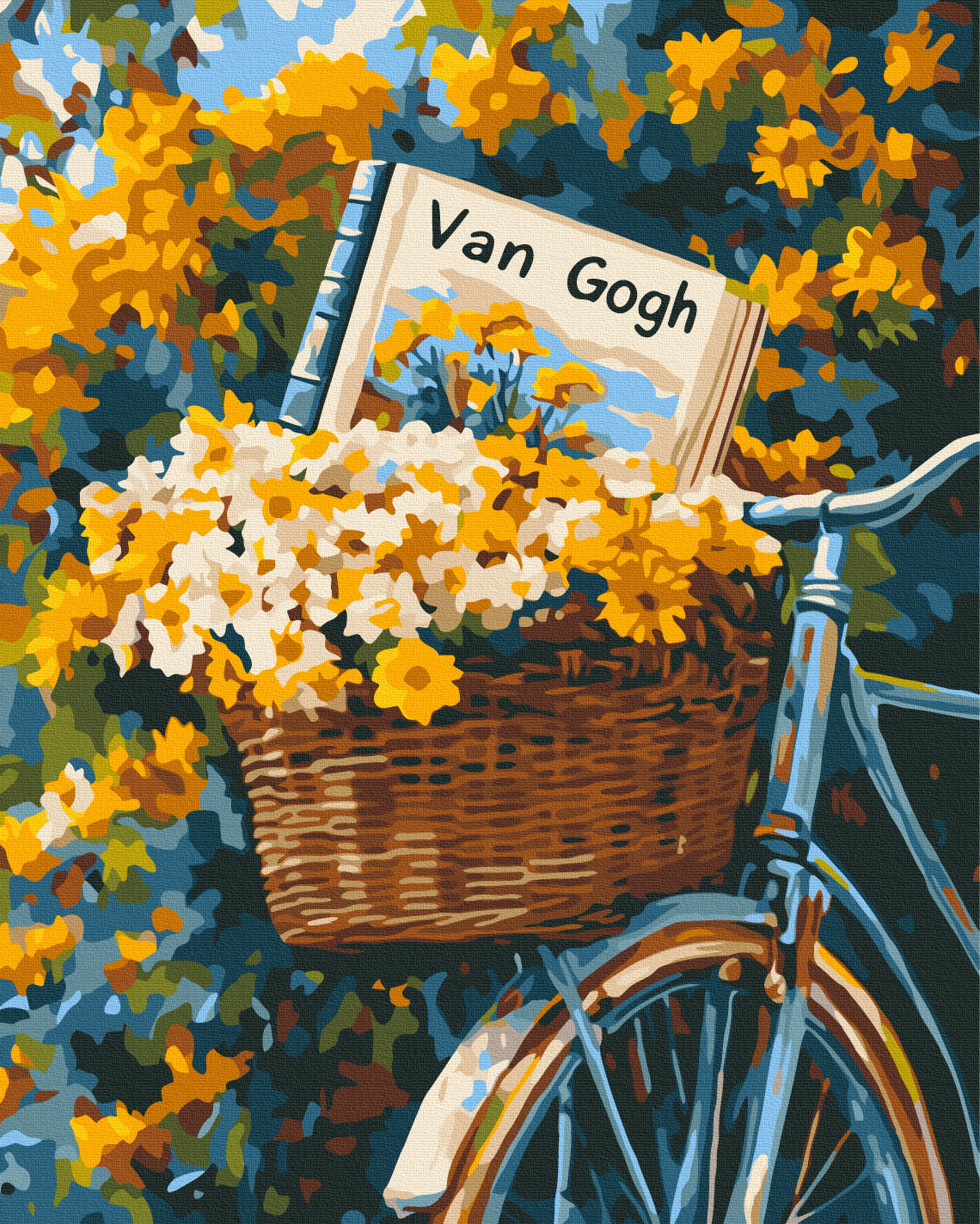 Maalaa numeroin Paint by numbers Van Gogh's bicycle