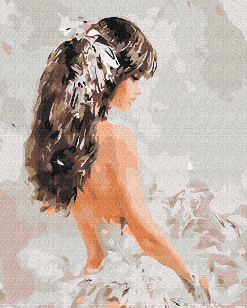 Maalaa numeroin Paint by numbers Girl with feathers