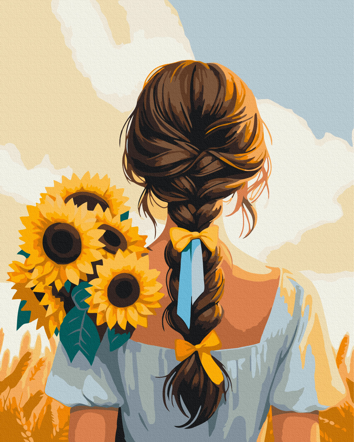 Maalaa numeroin Paint by numbers Gold of Ukraine © Anna Hrytsiuk
