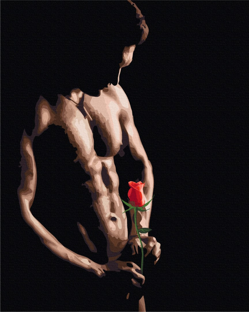 Maalaa numeroin Paint by numbers Rose of passion