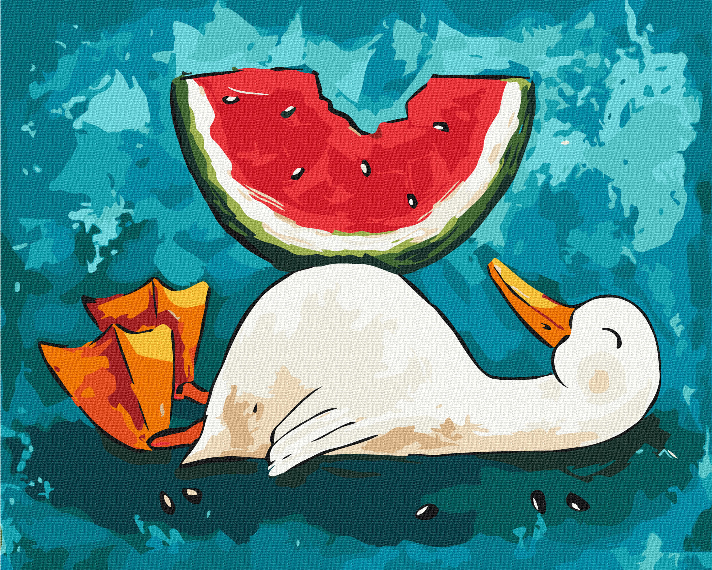Maalaa numeroin Paint by numbers Watermelon Paradise © ANNART