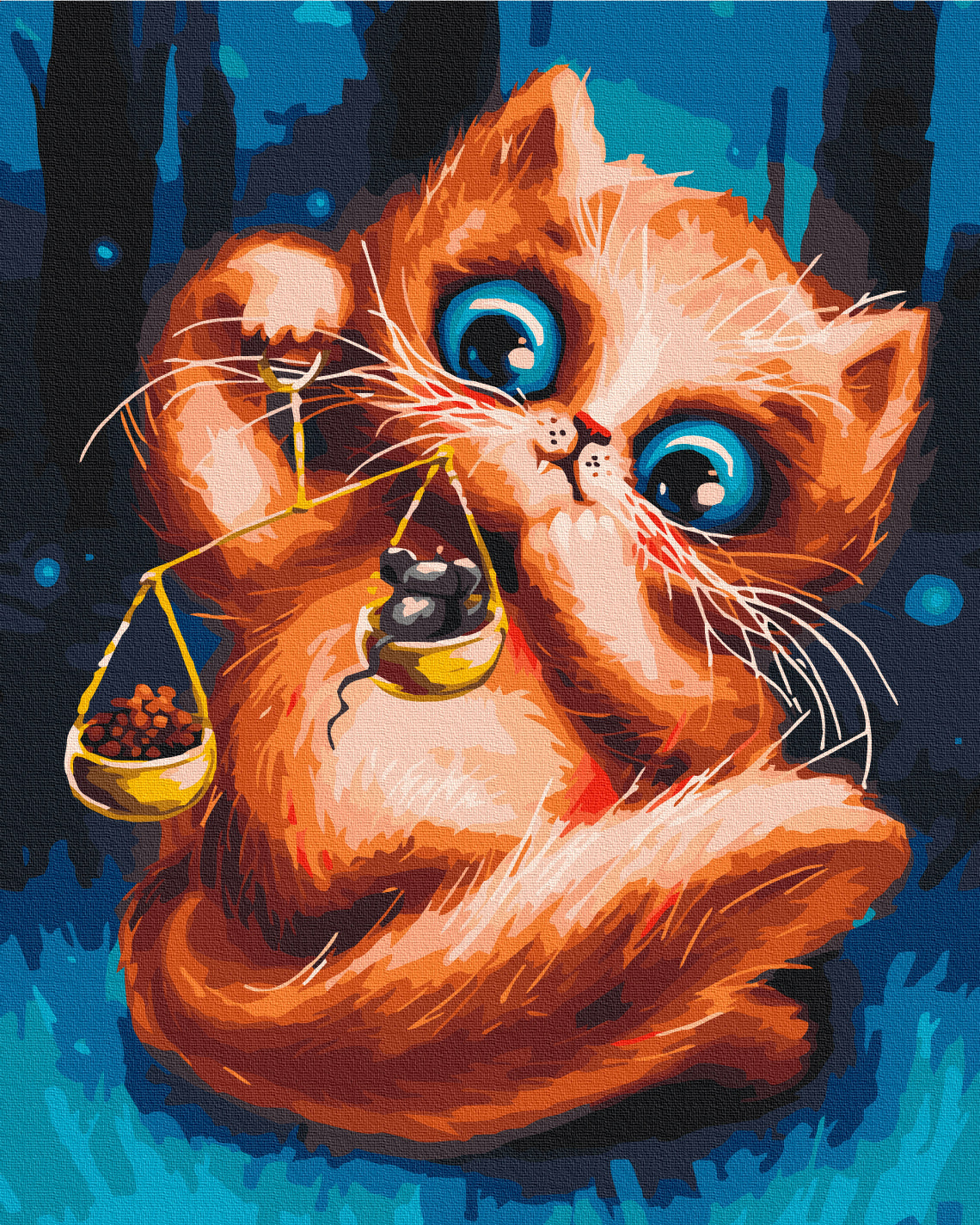 Maalaa numeroin Paint by numbers Teresa's cat  © Marianna Pashchuk