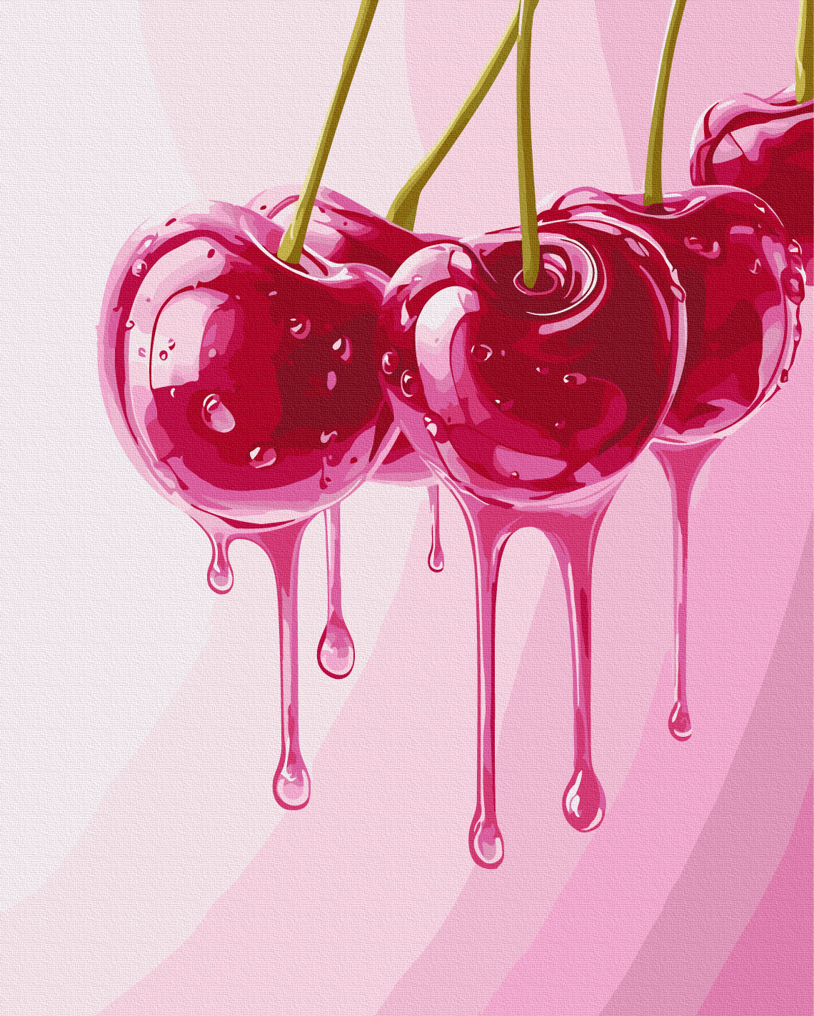 Maalaa numeroin Paint by numbers Sweet cherries