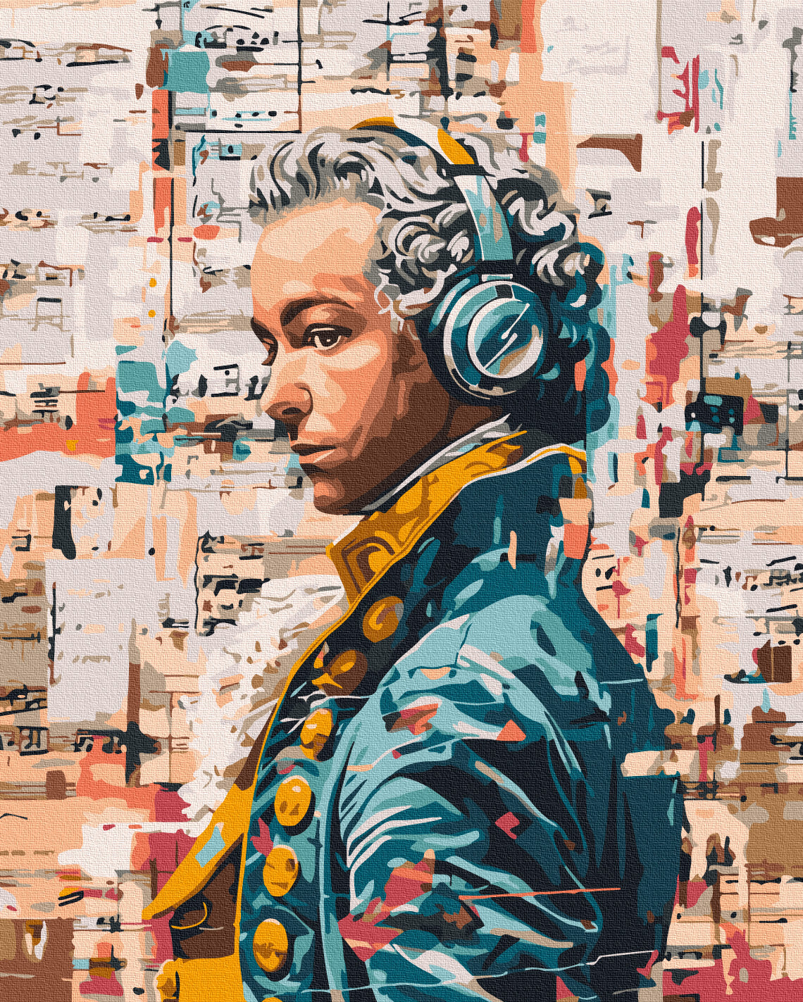 Maalaa numeroin Paint by numbers Modern Mozart