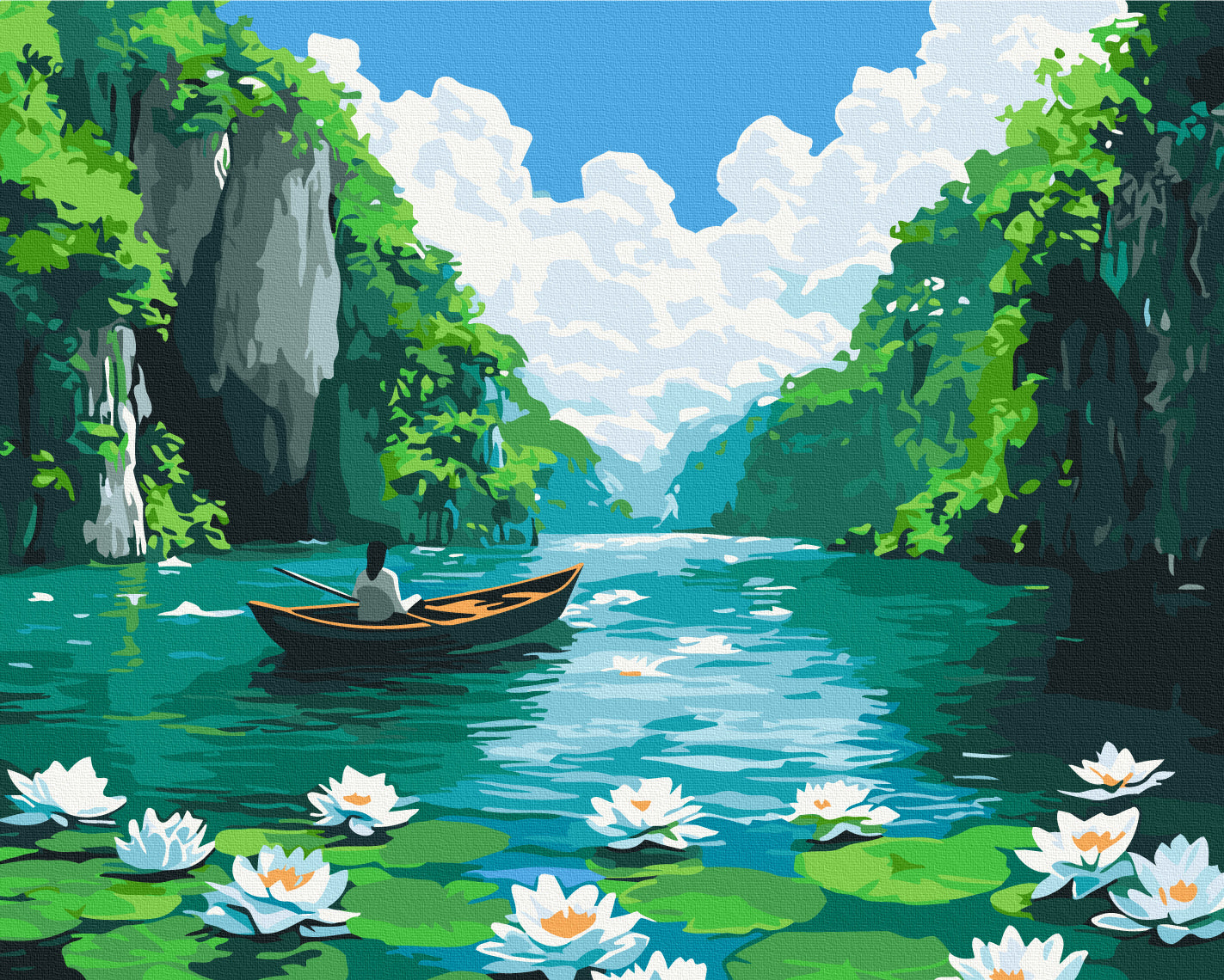 Maalaa numeroin Paint by numbers Where there is peace