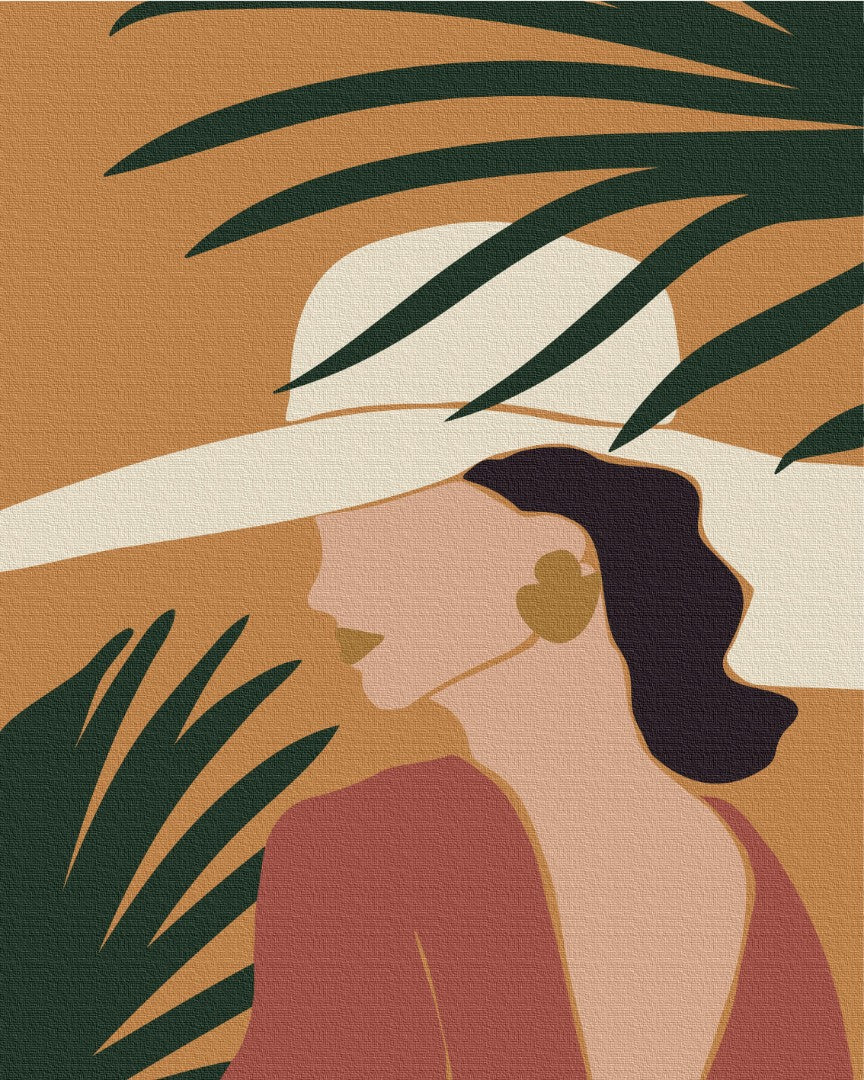Maalaa numeroin Paint by numbers Pastel Tropics: Triptych 3