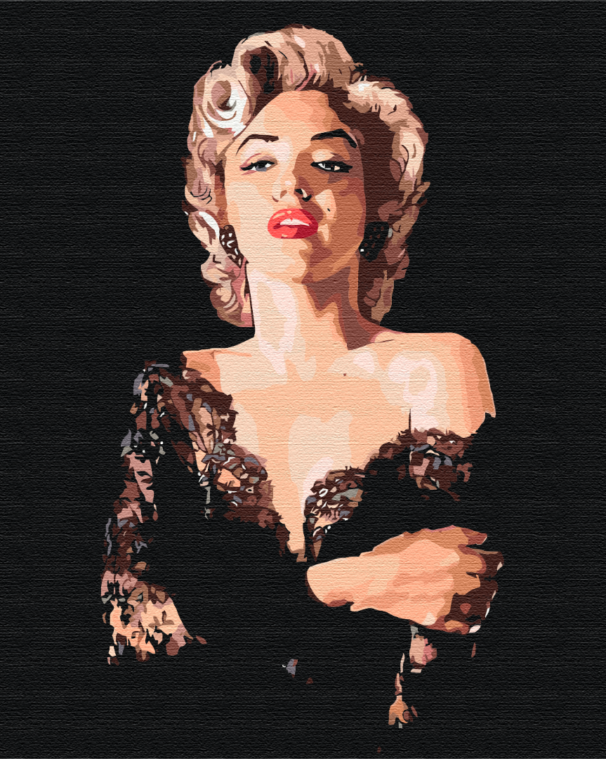 Maalaa numeroin Paint by numbers Sensitive Marilyn