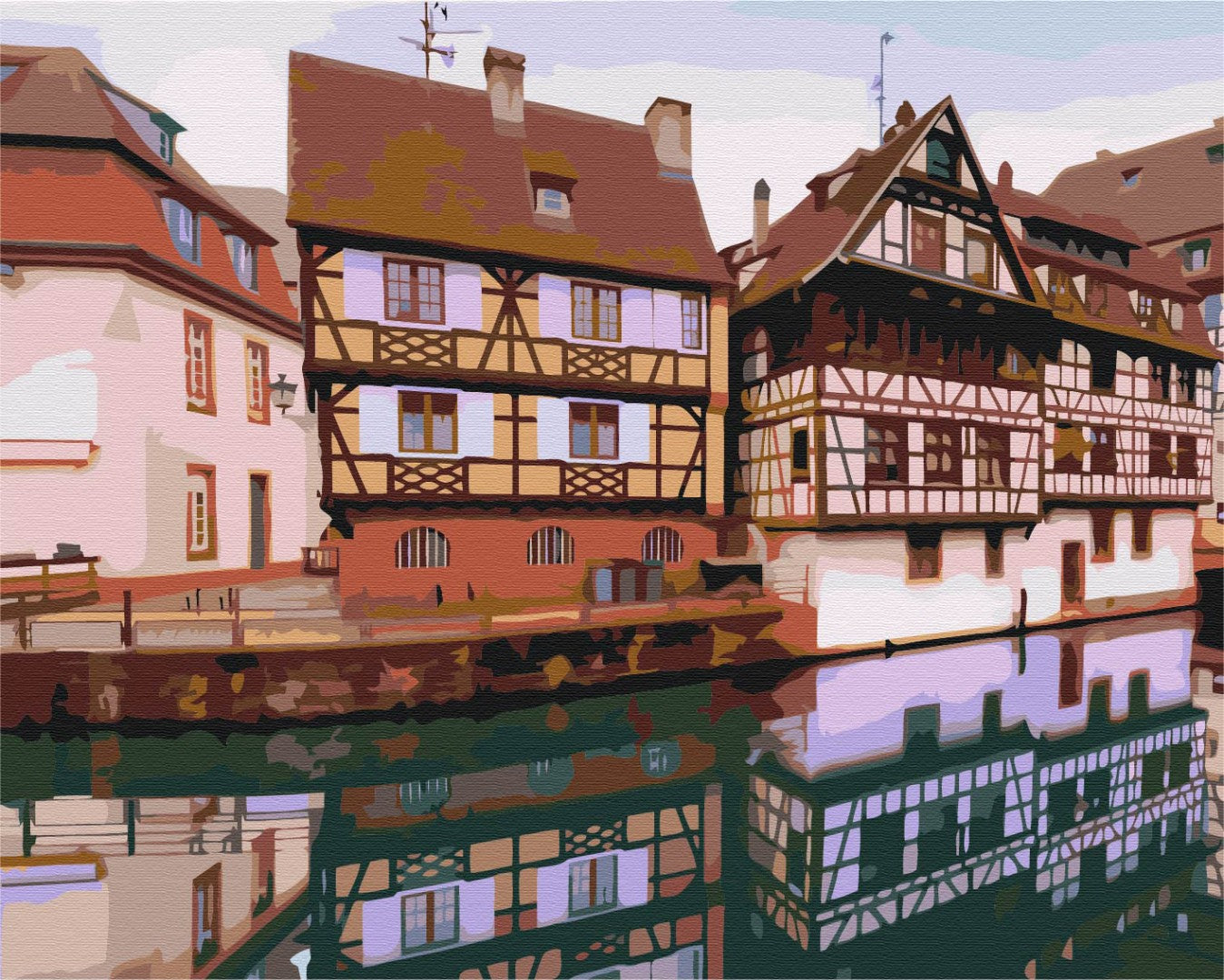 Maalaa numeroin Paint by numbers French Strasbourg