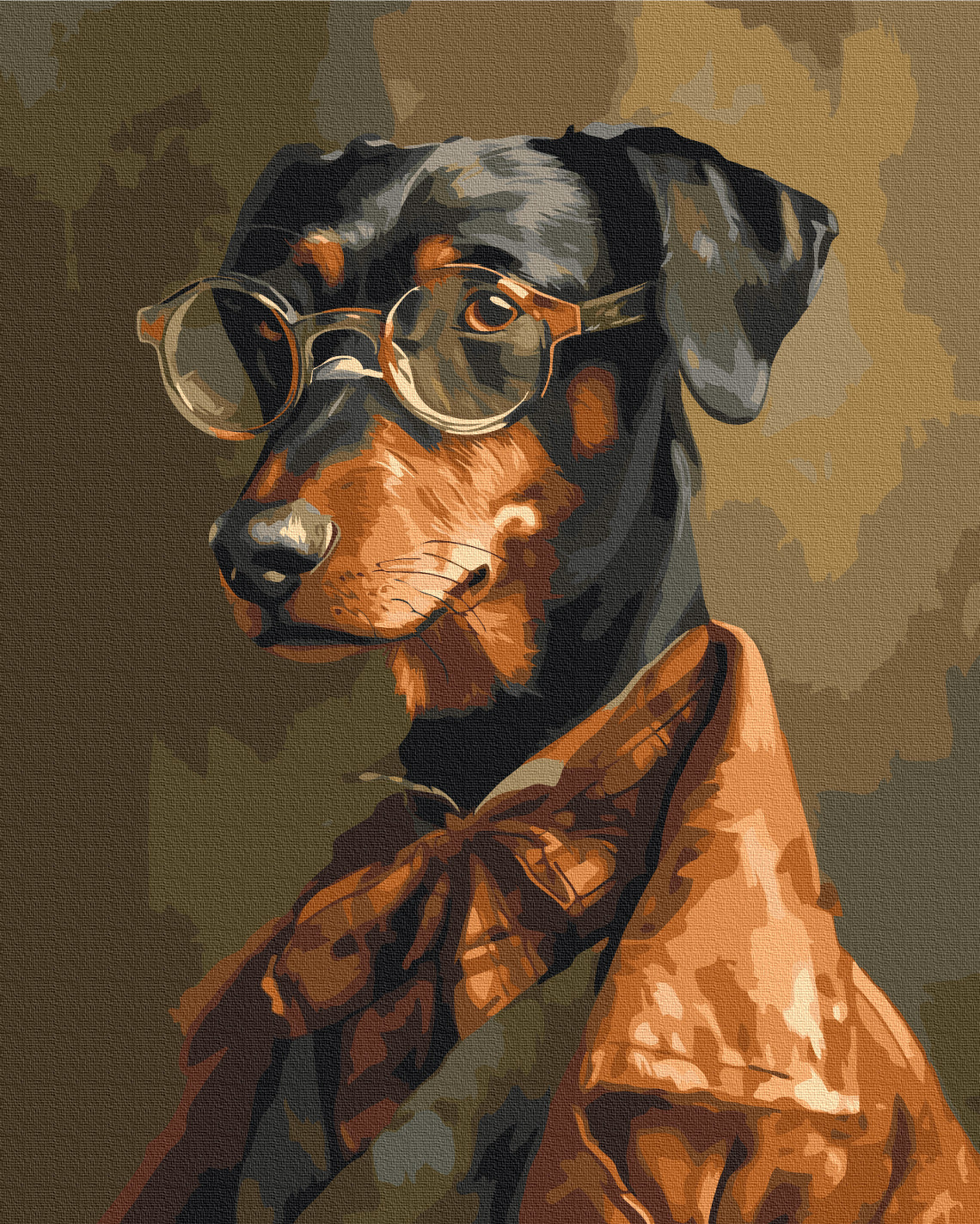 Maalaa numeroin Paint by numbers A four-legged gentleman