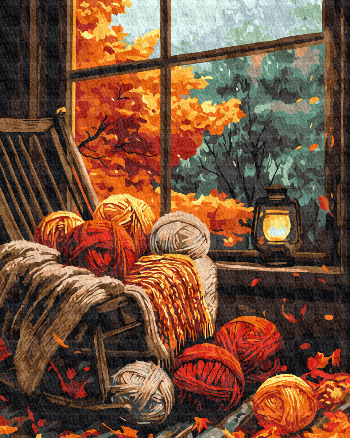 Maalaa numeroin Paint by numbers Autumn coziness