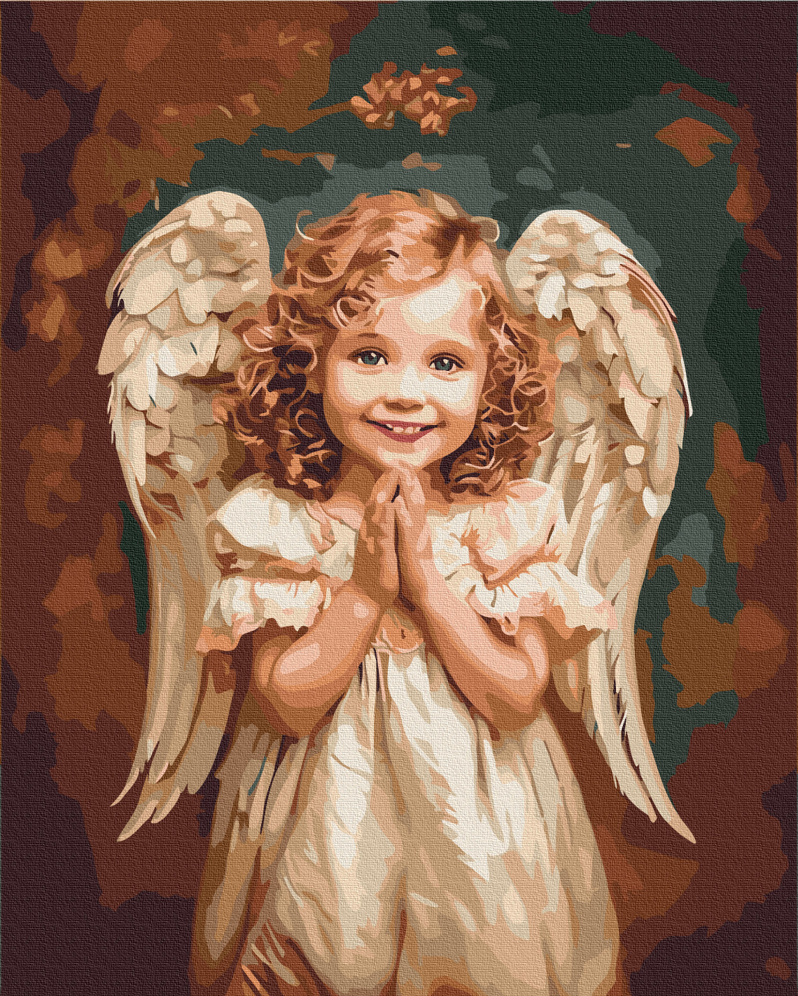 Maalaa numeroin Paint by numbers An angelic smile