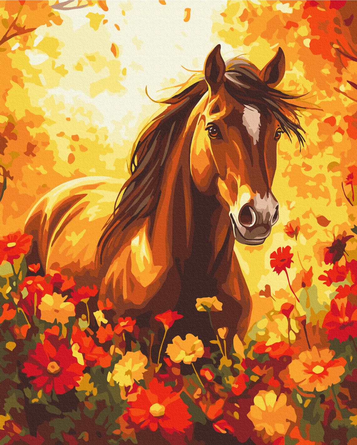 Maalaa numeroin Paint by numbers Flower freedom