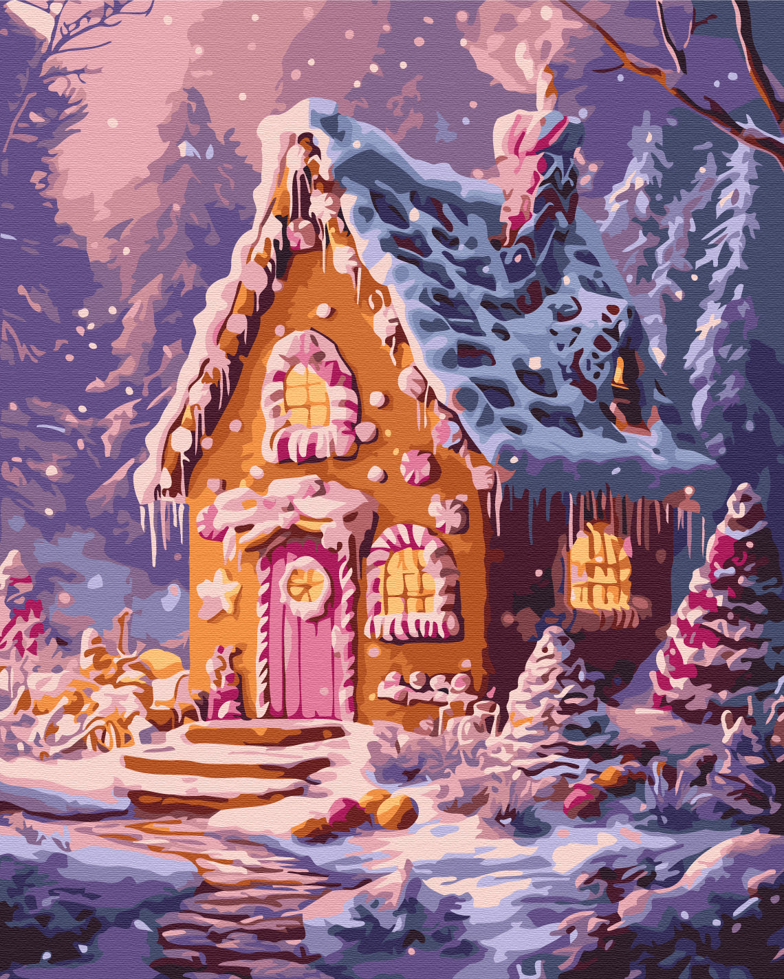 Maalaa numeroin Paint by numbers Sweet winter