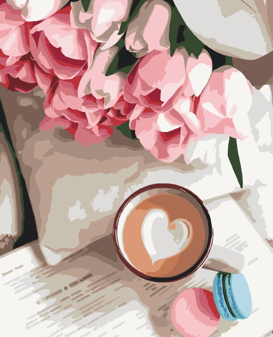 Maalaa numeroin Paint by numbers Cocoa for a loved
