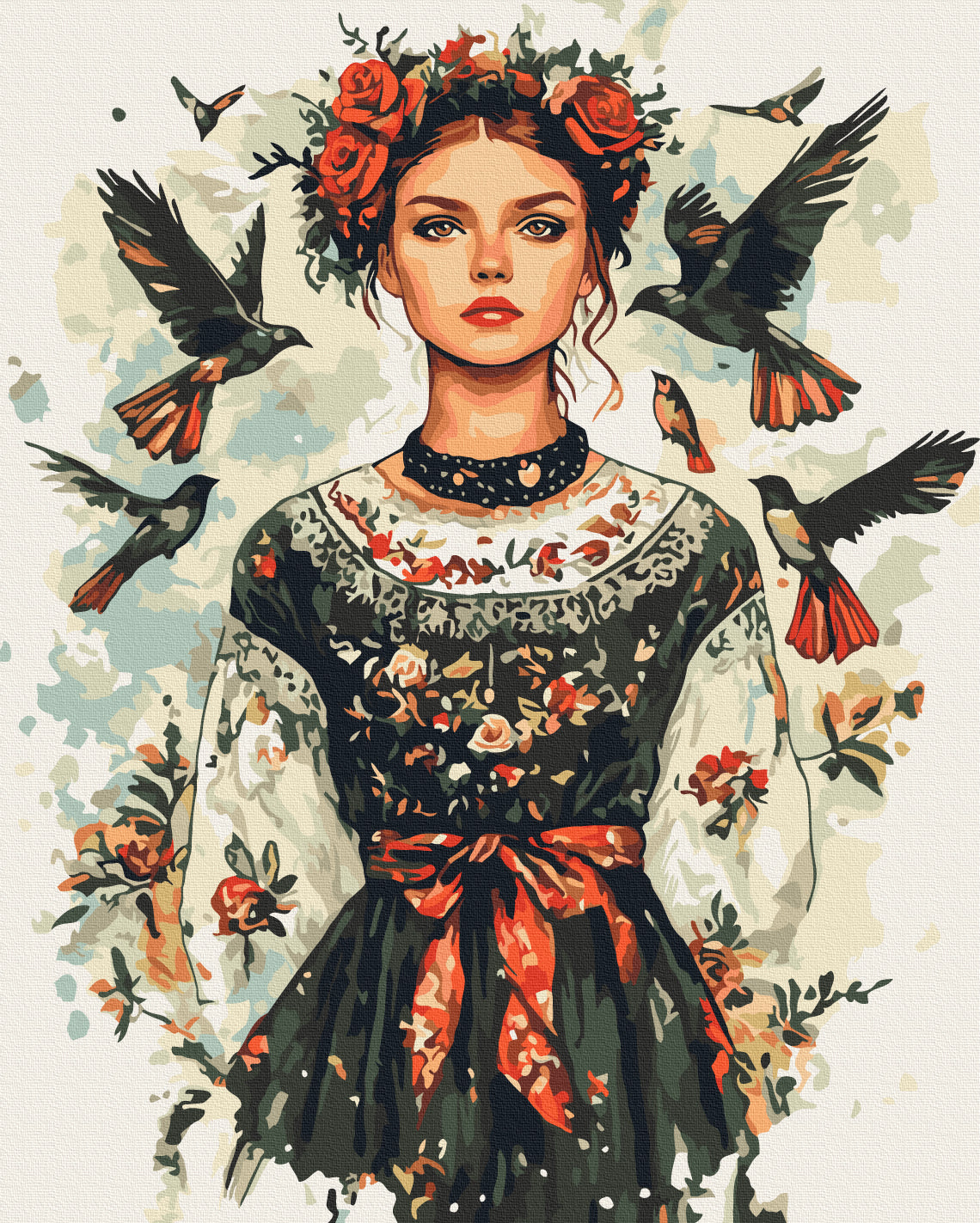 Maalaa numeroin Paint by numbers Ukrainian spirit