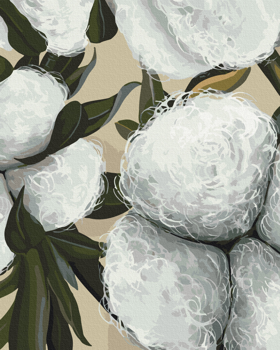 Maalaa numeroin Paint by numbers Cotton © Yana Biluhina