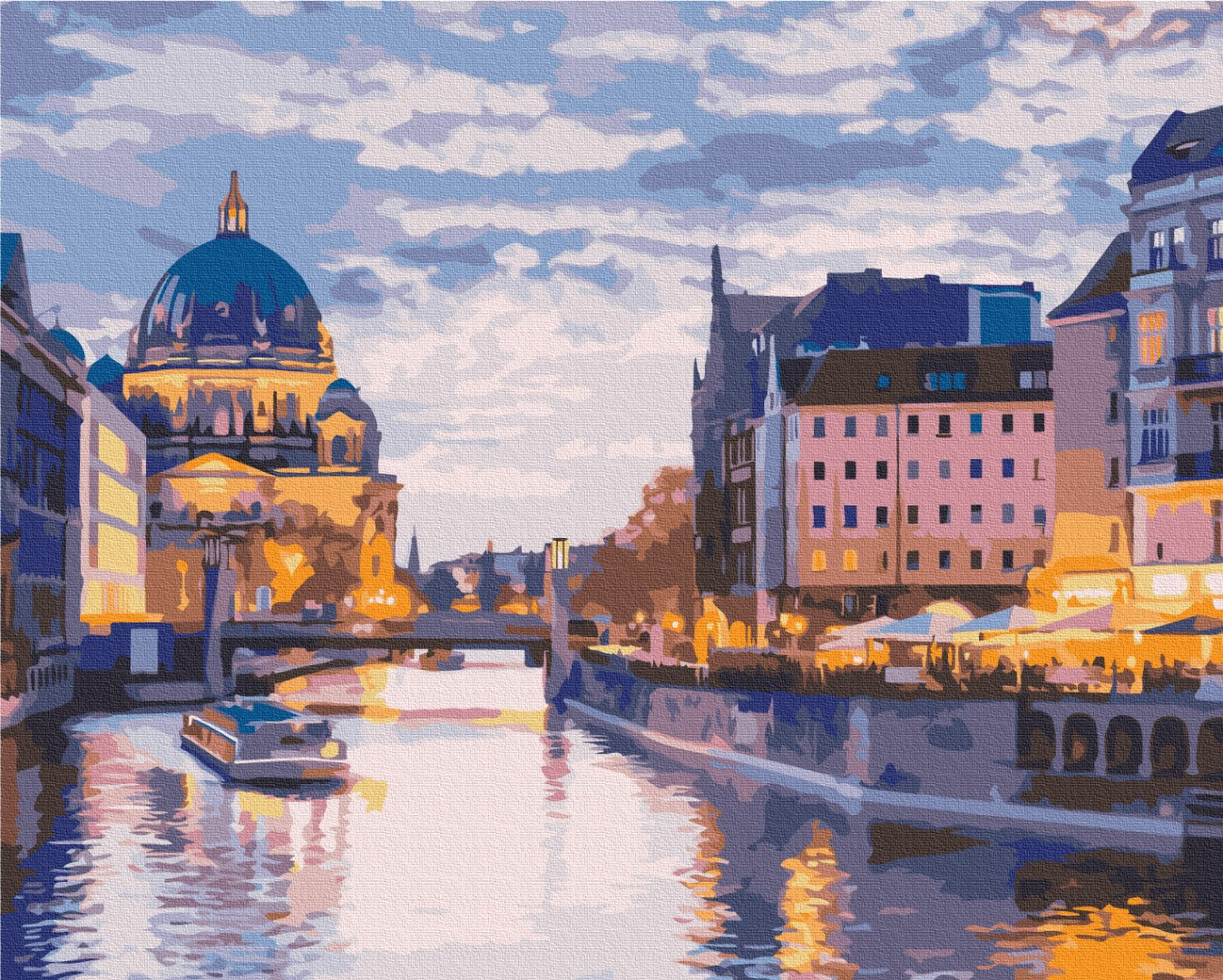 Maalaa numeroin Paint by numbers Canals of the old city