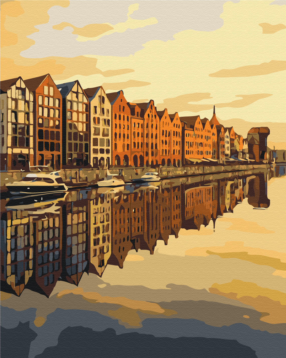 Maalaa numeroin Paint by numbers Motlava in reflection