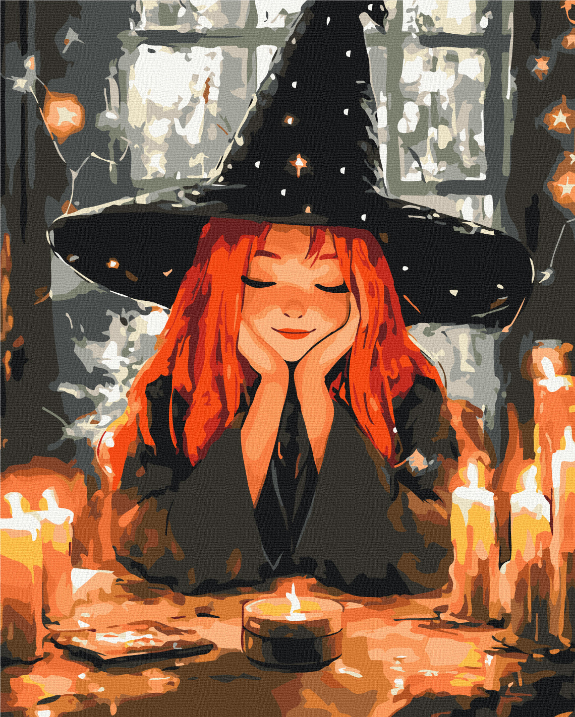 Maalaa numeroin Paint by numbers The Night of the Witch