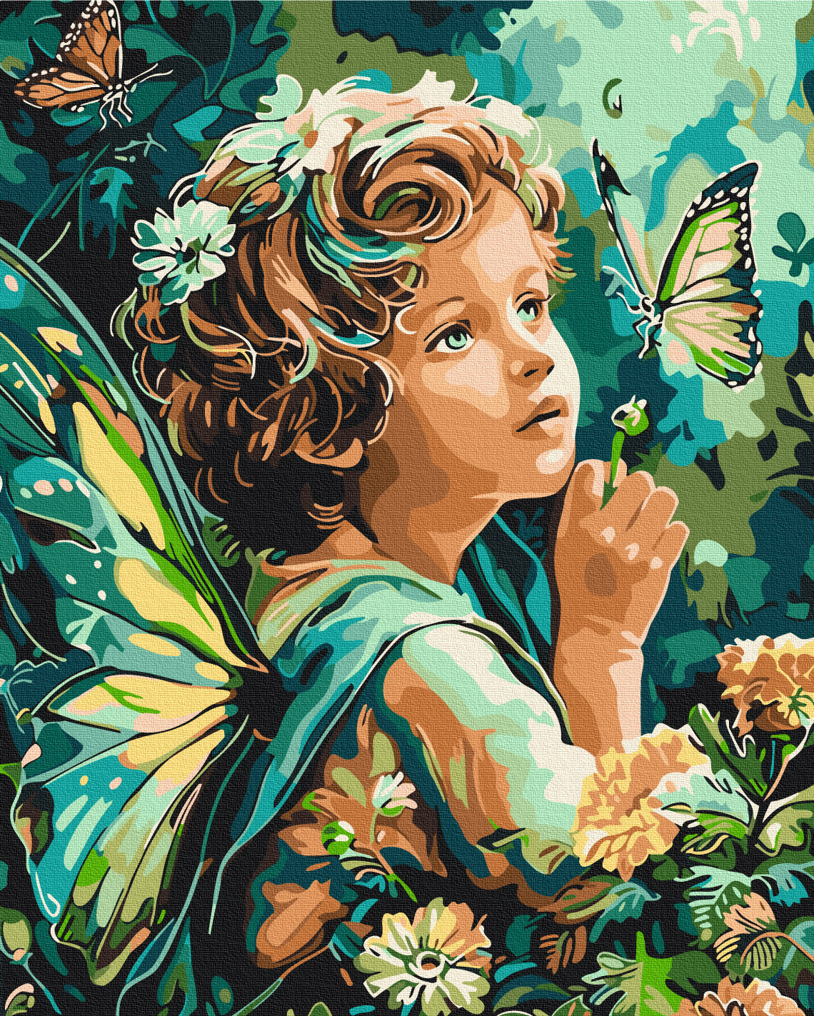 Maalaa numeroin Paint by numbers Whisper of wings