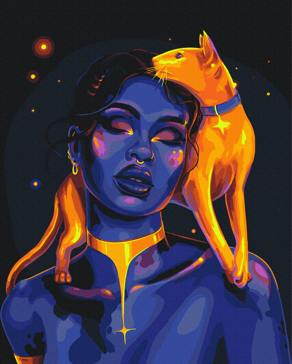 Maalaa numeroin Paint by numbers The inner beast © Solomiya Kovalchuk