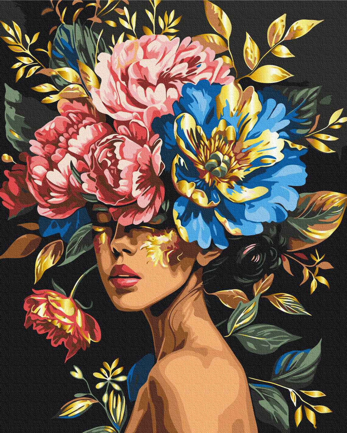 Maalaa numeroin Paint by numbers Floral harmony