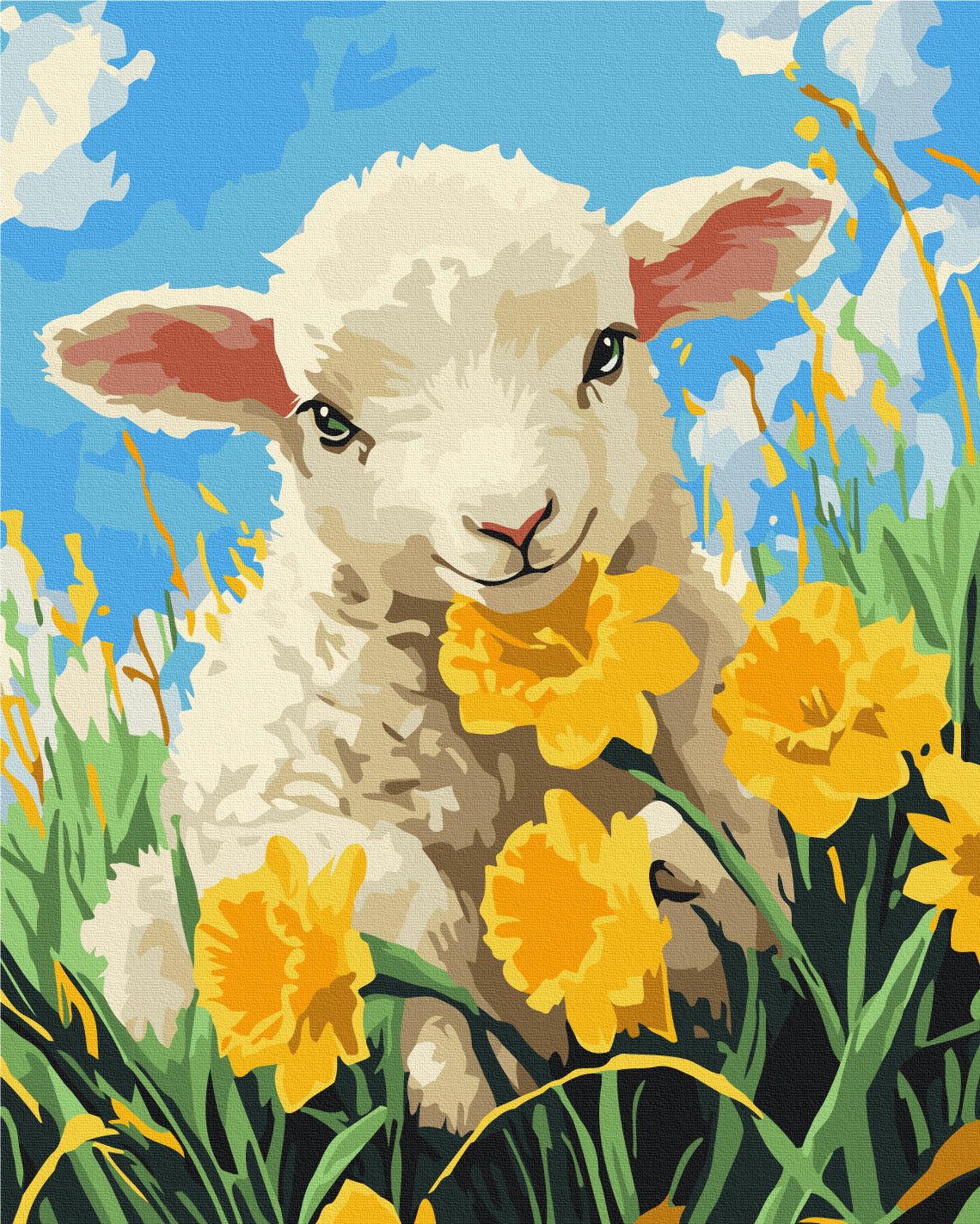 Maalaa numeroin Paint by numbers The gentle bleating of summer