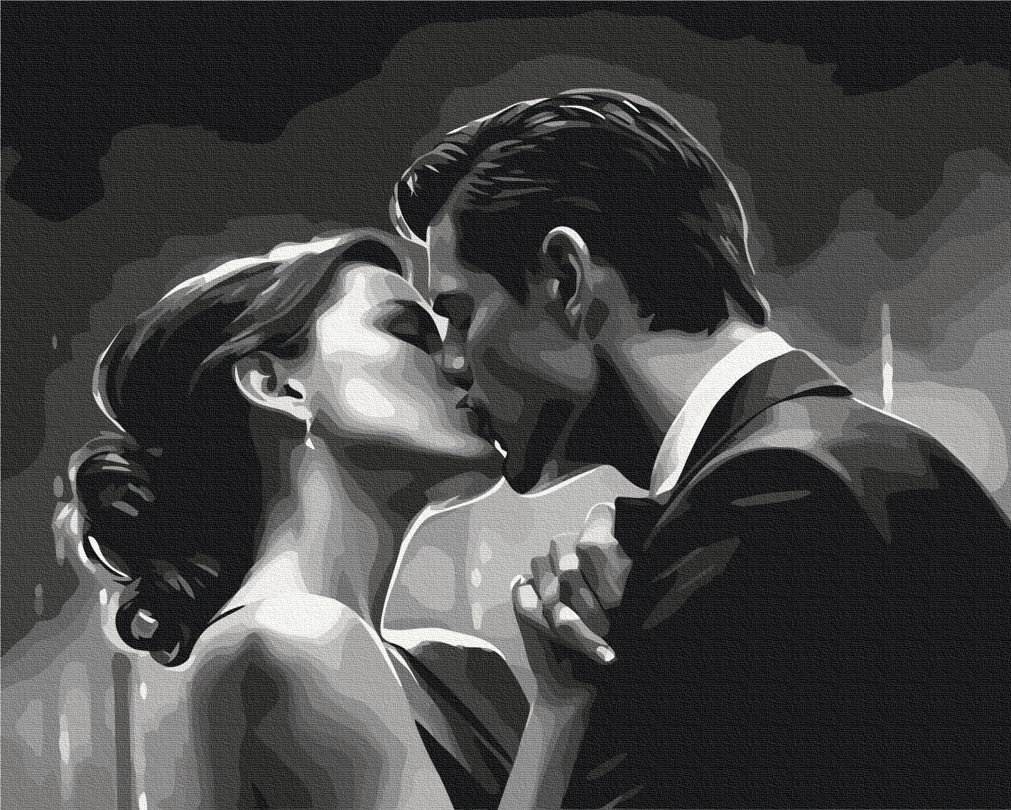 Maalaa numeroin Paint by numbers Romantic noir
