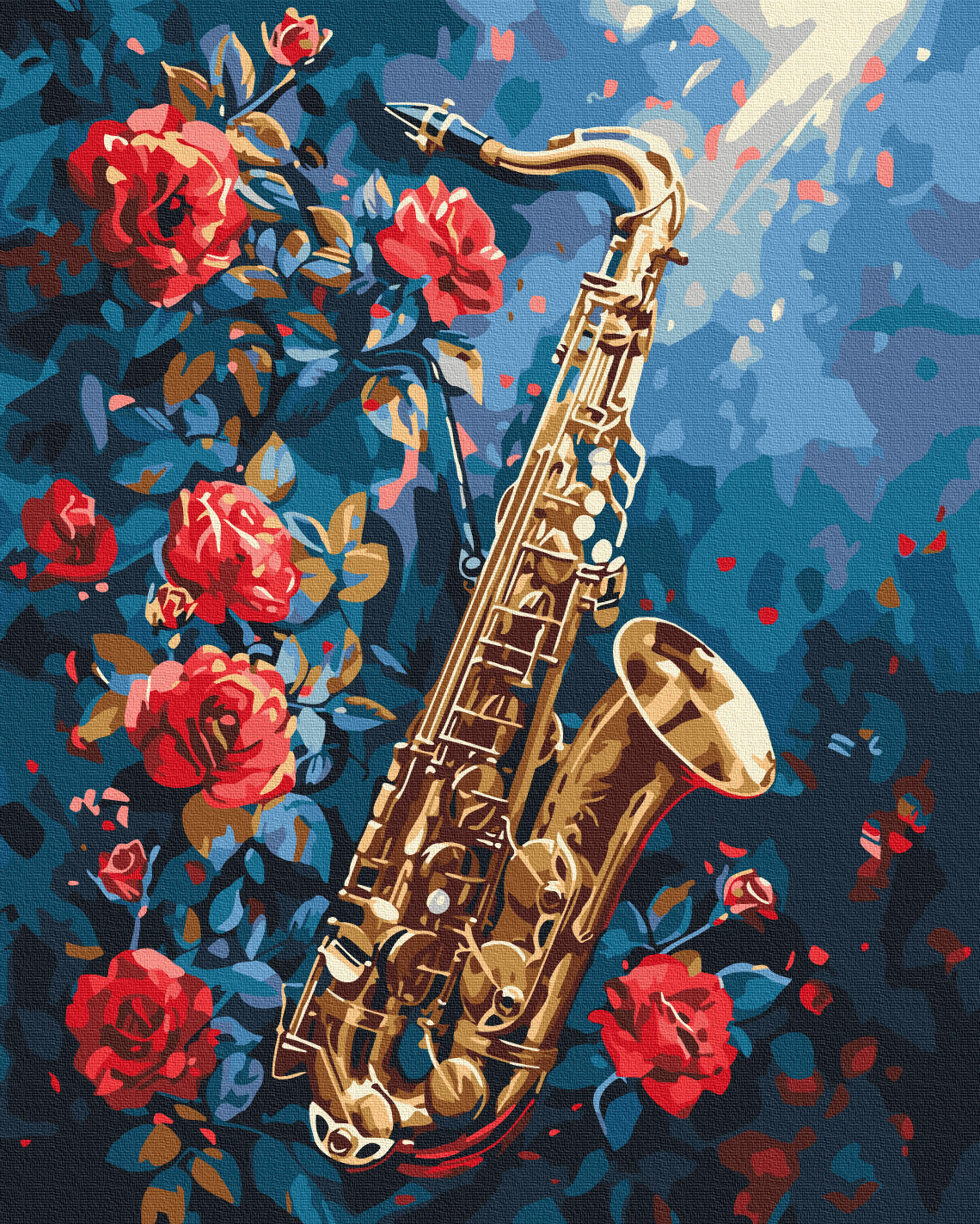 Maalaa numeroin Paint by numbers Floral Jazz