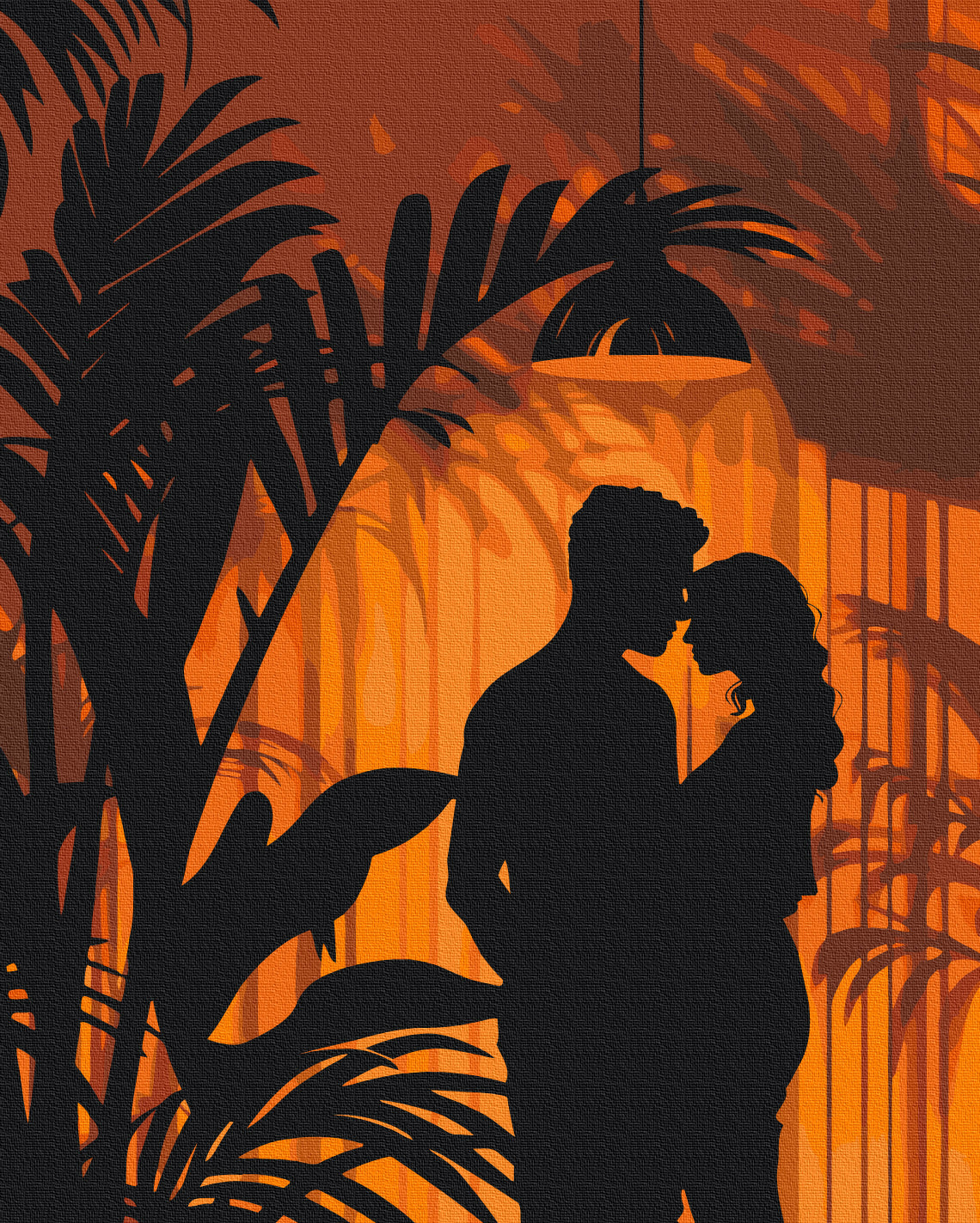 Maalaa numeroin Paint by numbers Shadows of lovers