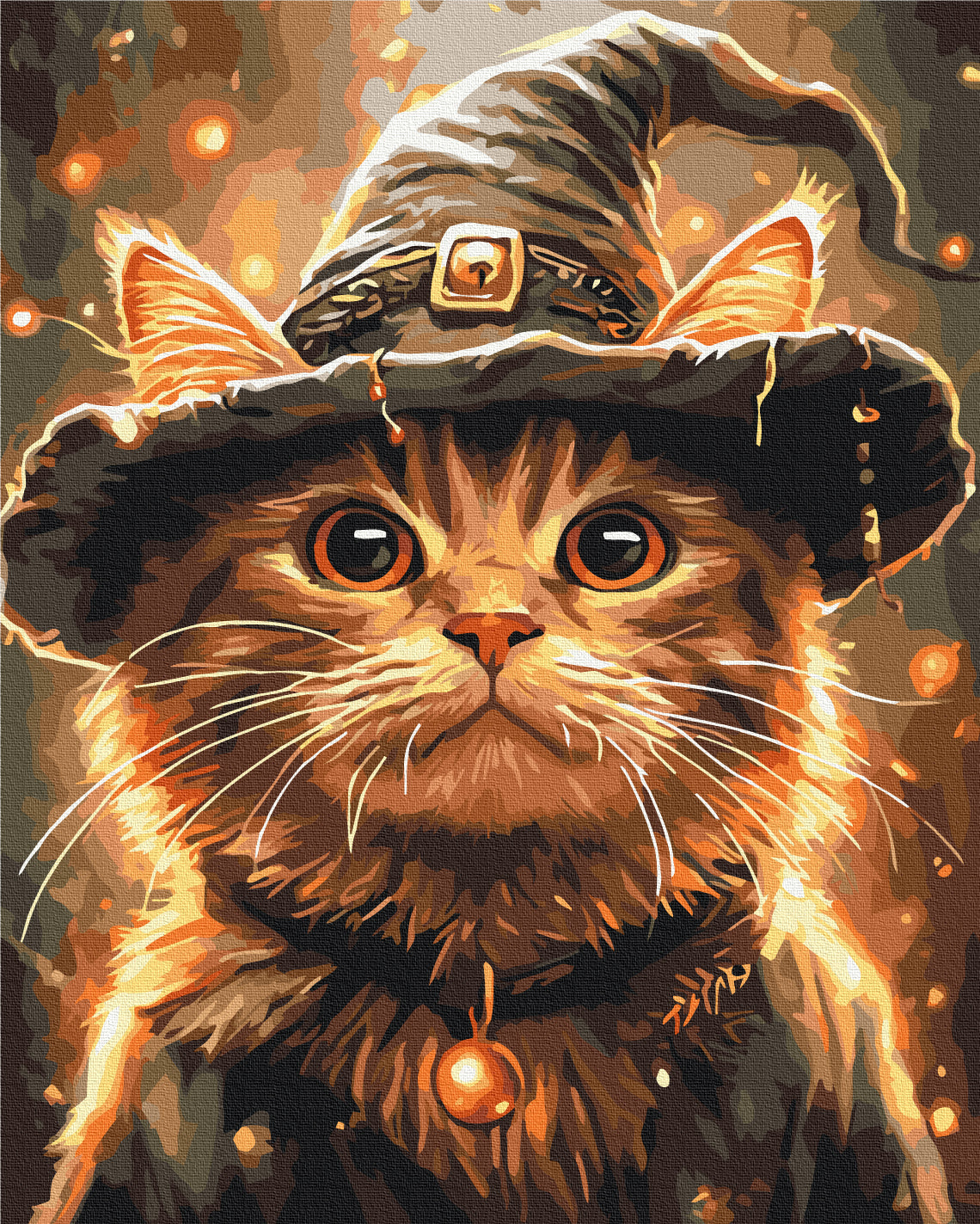 Maalaa numeroin Paint by numbers Kitty mage