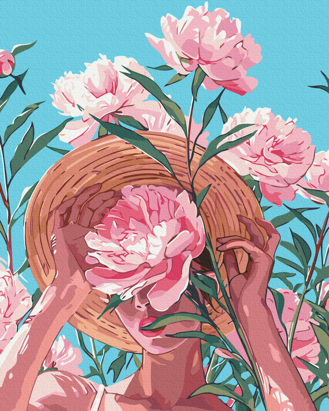 Maalaa numeroin Paint by numbers Floral mood