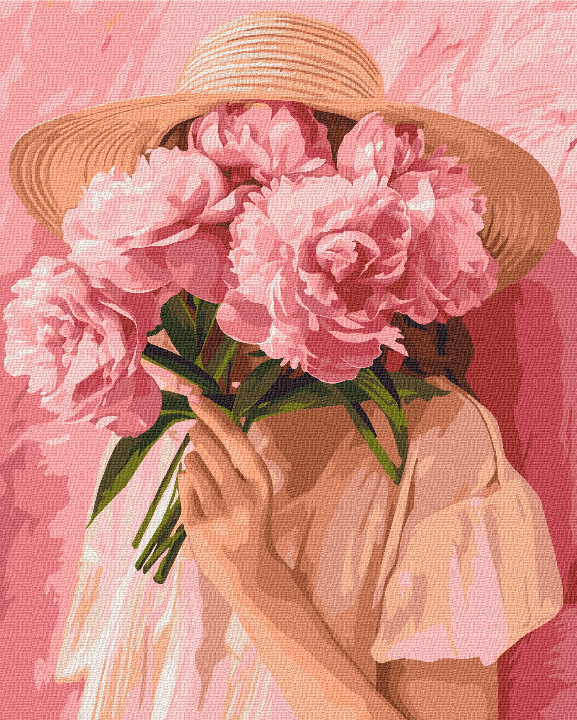 Maalaa numeroin Paint by numbers Pink mood