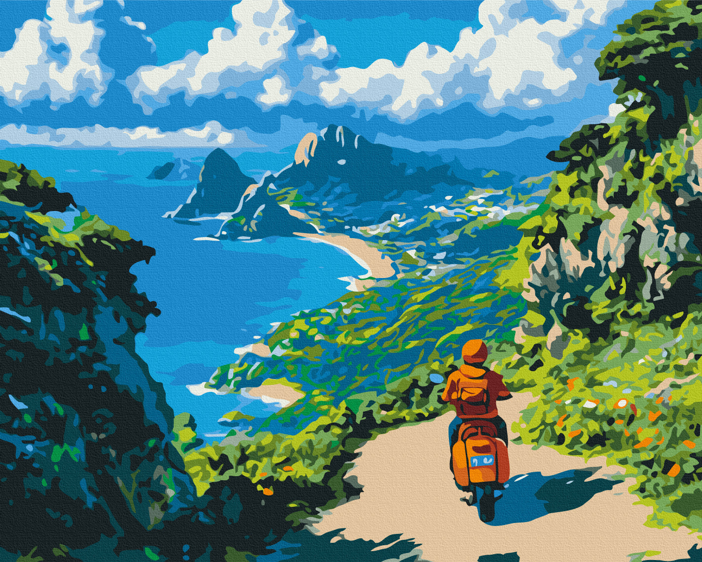 Maalaa numeroin Paint by numbers Towards the horizon