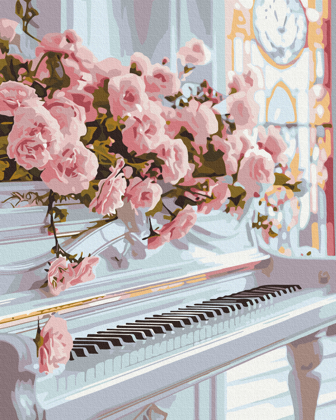 Maalaa numeroin Paint by numbers Romantic piano