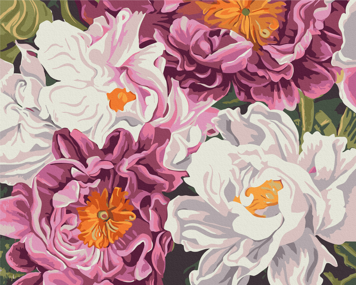Maalaa numeroin Paint by numbers Dreams of peonies © Anastasia Alyokhina