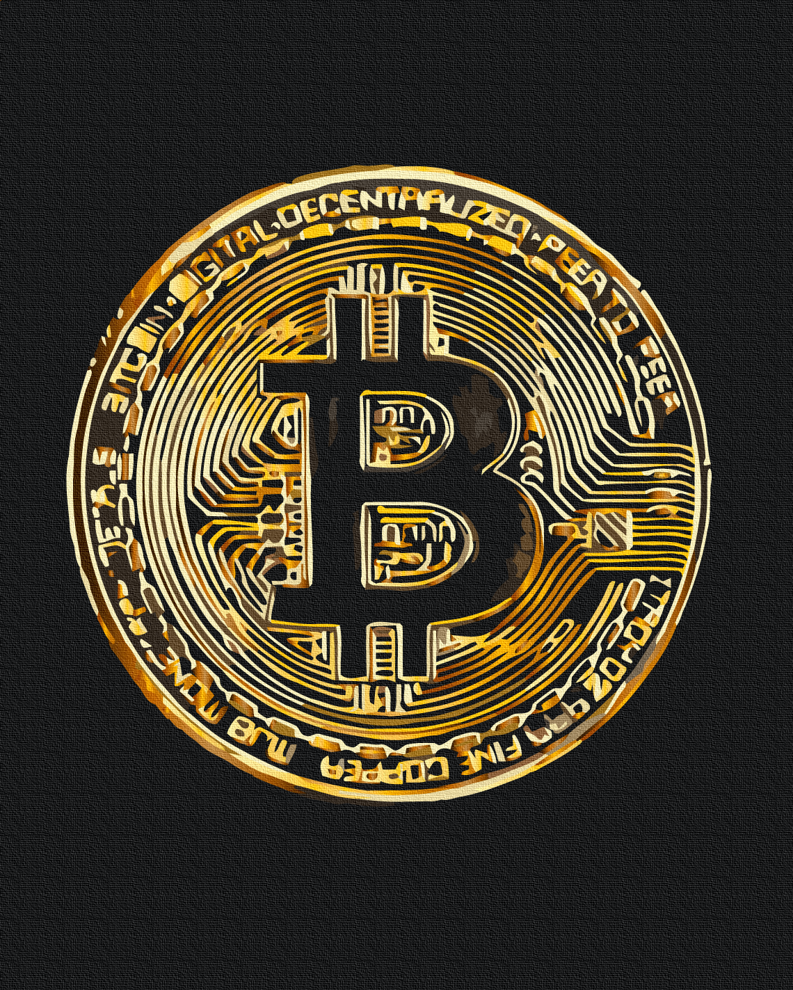Maalaa numeroin Paint by numbers Bitcoin