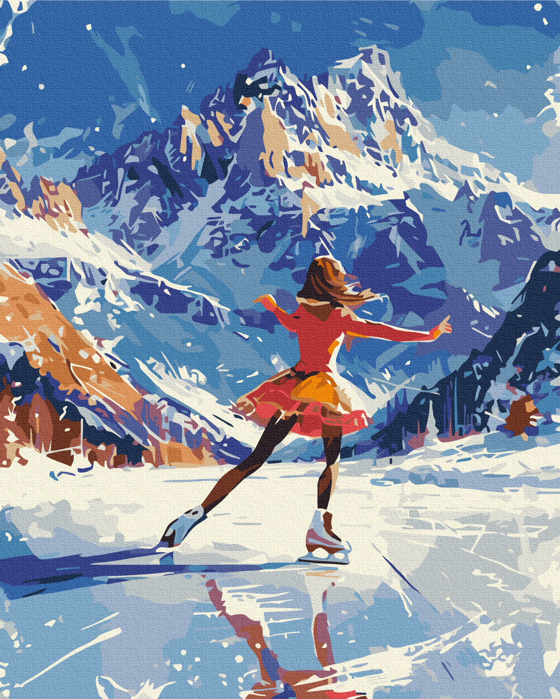 Maalaa numeroin Paint by numbers Dance on the ice