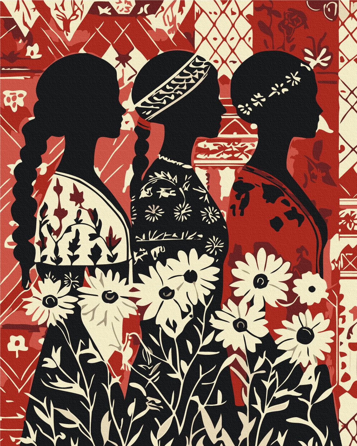 Maalaa numeroin Paint by numbers Blooming unity