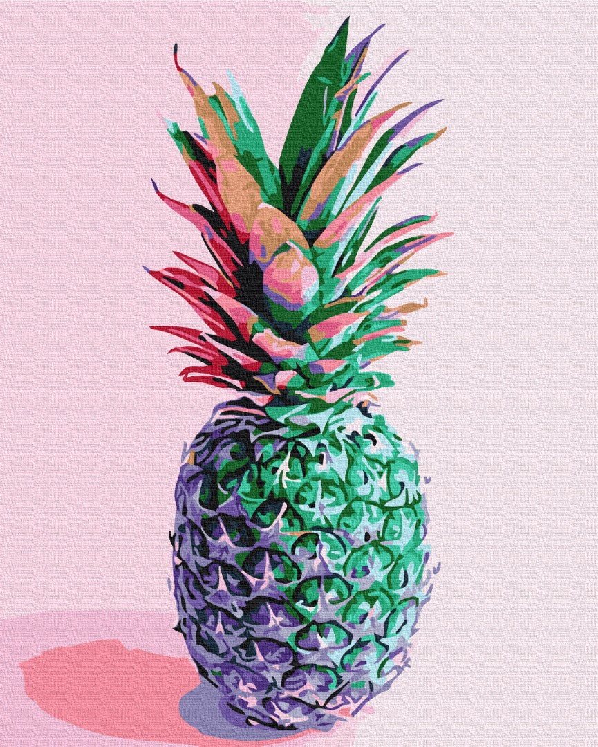 Maalaa numeroin Paint by numbers Pineapple