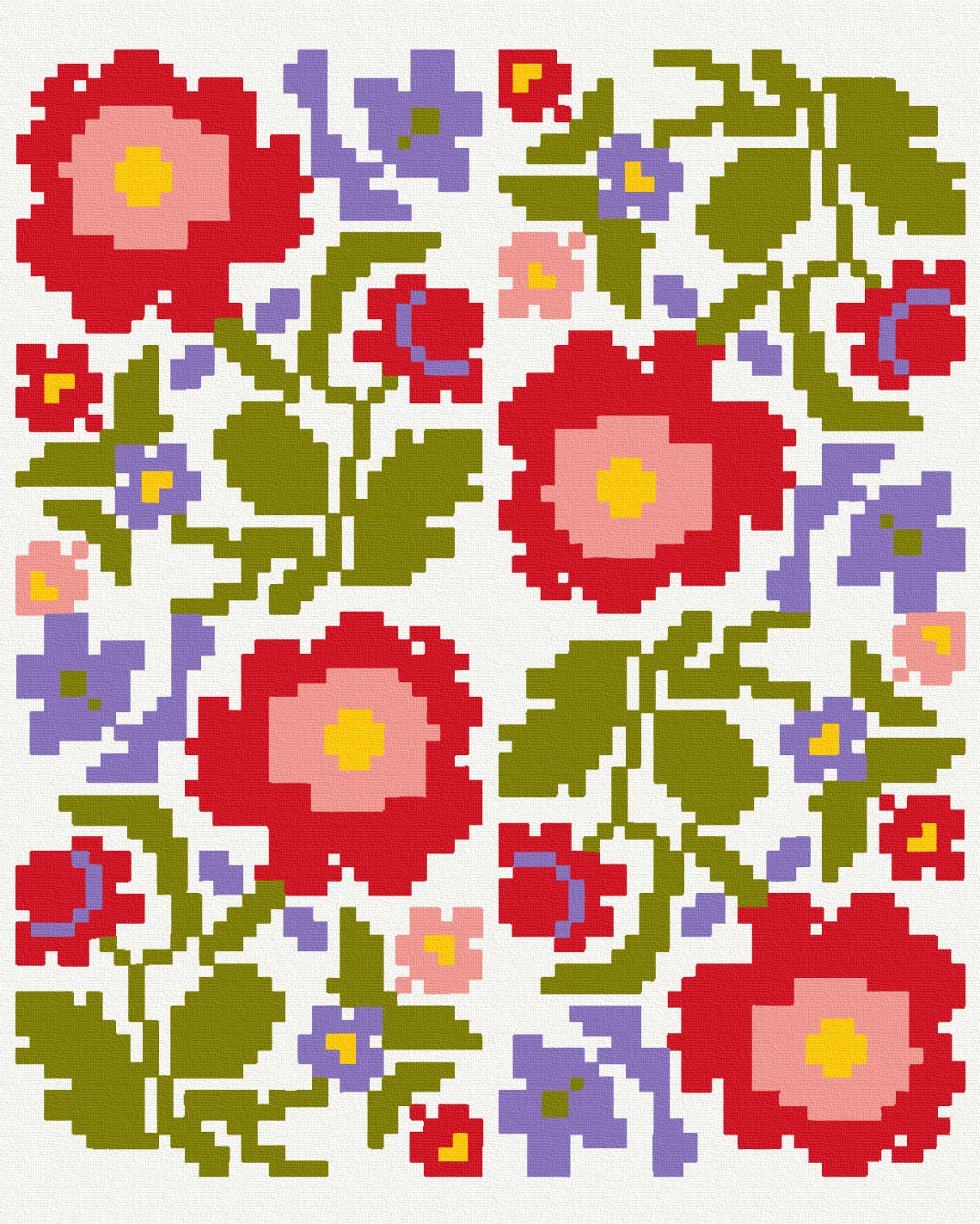 Maalaa numeroin Paint by numbers Embroidery colors ©ptaha.in.ua