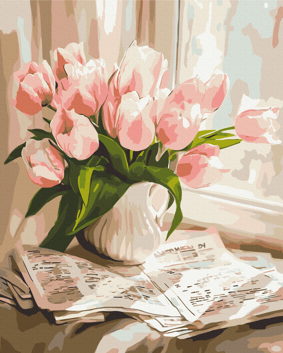 Maalaa numeroin Paint by numbers Morning in the rays of tenderness