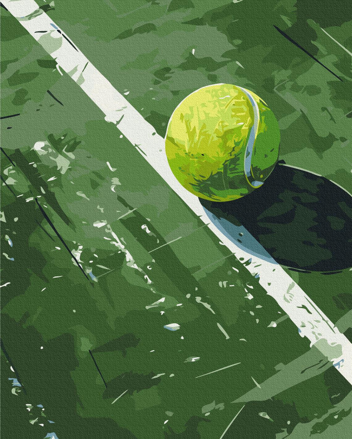 Maalaa numeroin Paint by numbers Tennis ball