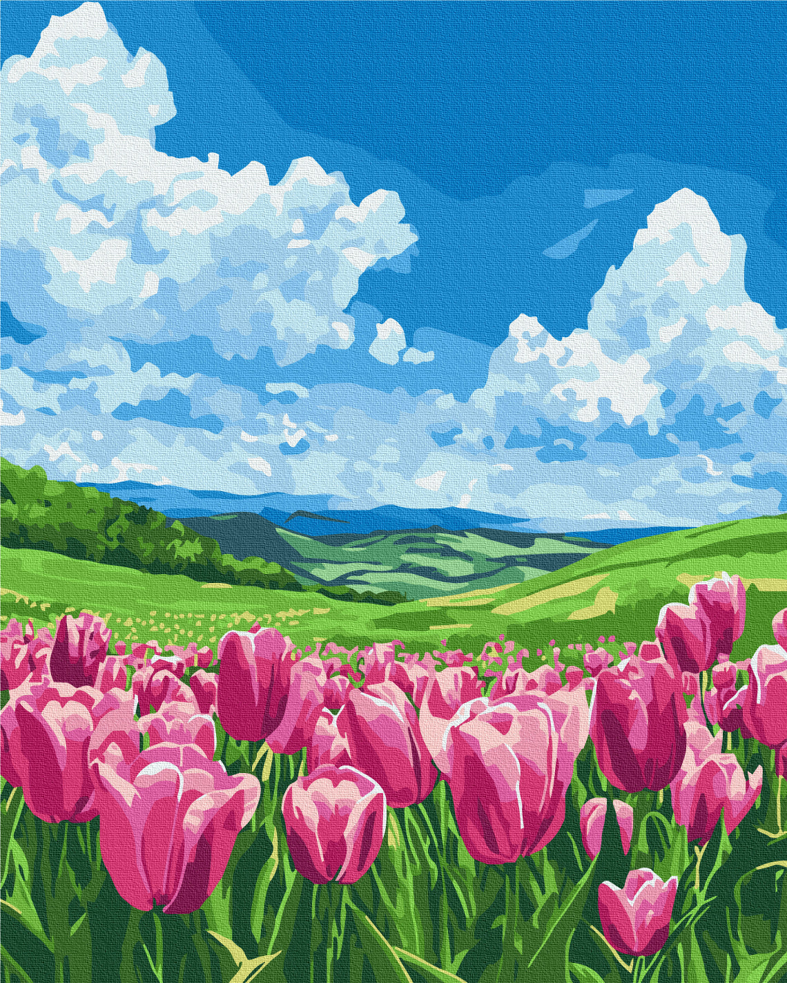Maalaa numeroin Paint by numbers Breath of spring