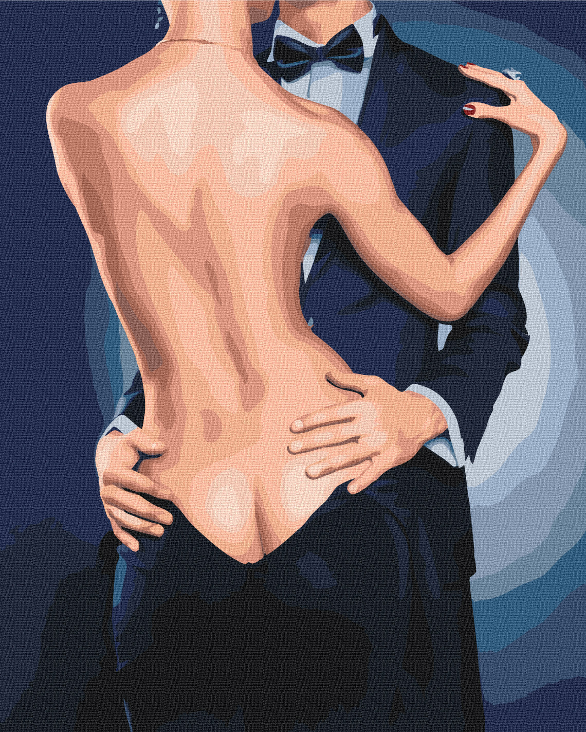 Maalaa numeroin Paint by numbers Gentleman's Embrace