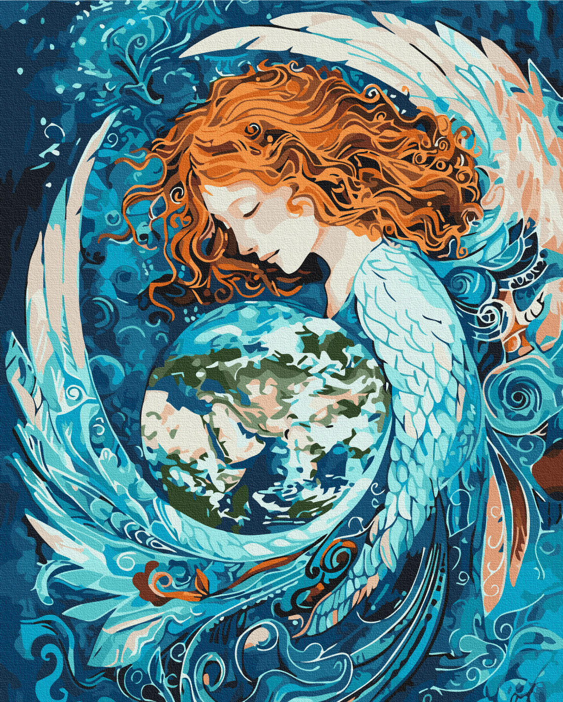 Maalaa numeroin Paint by numbers Embrace of the Universe