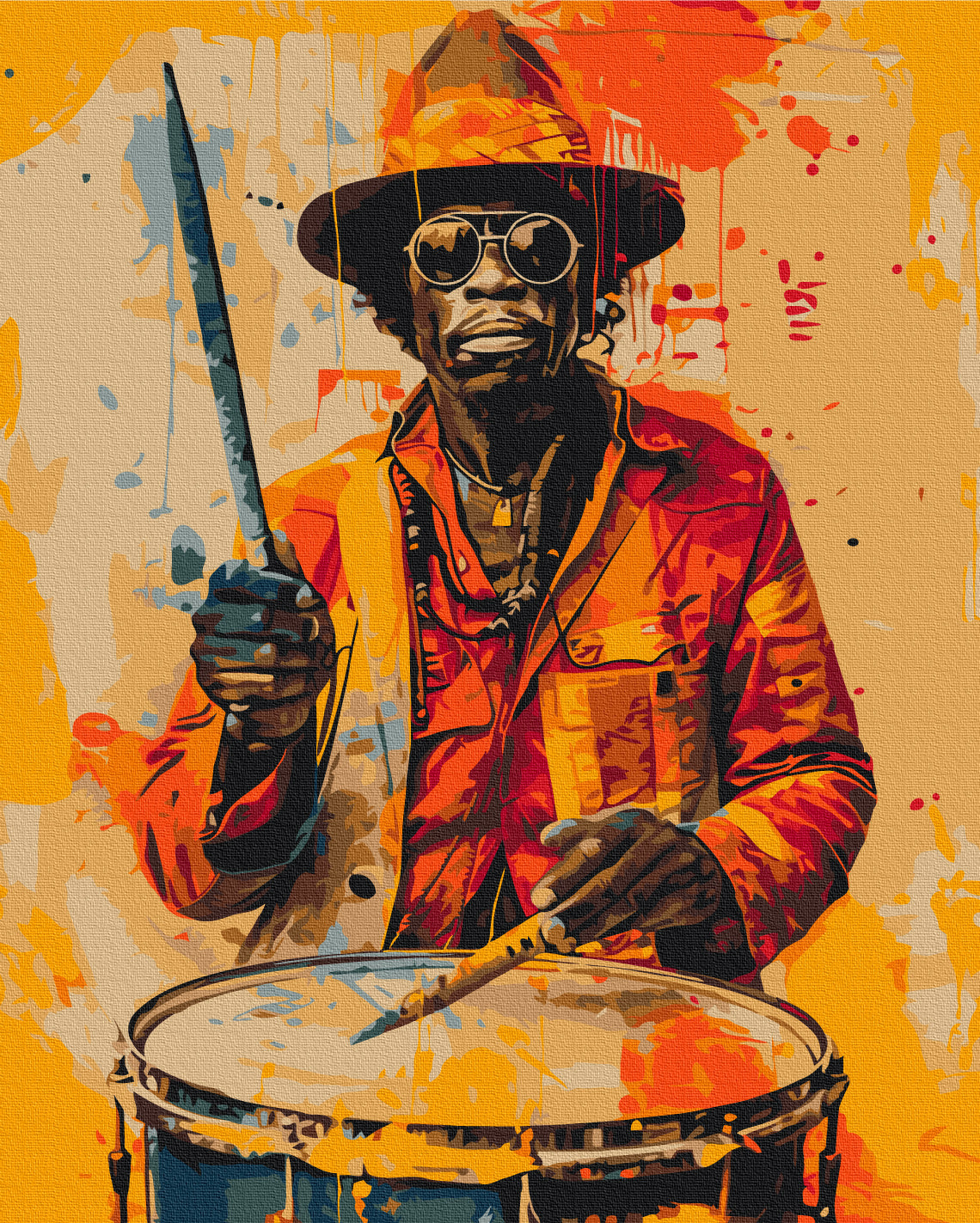 Maalaa numeroin Paint by numbers Colors of music