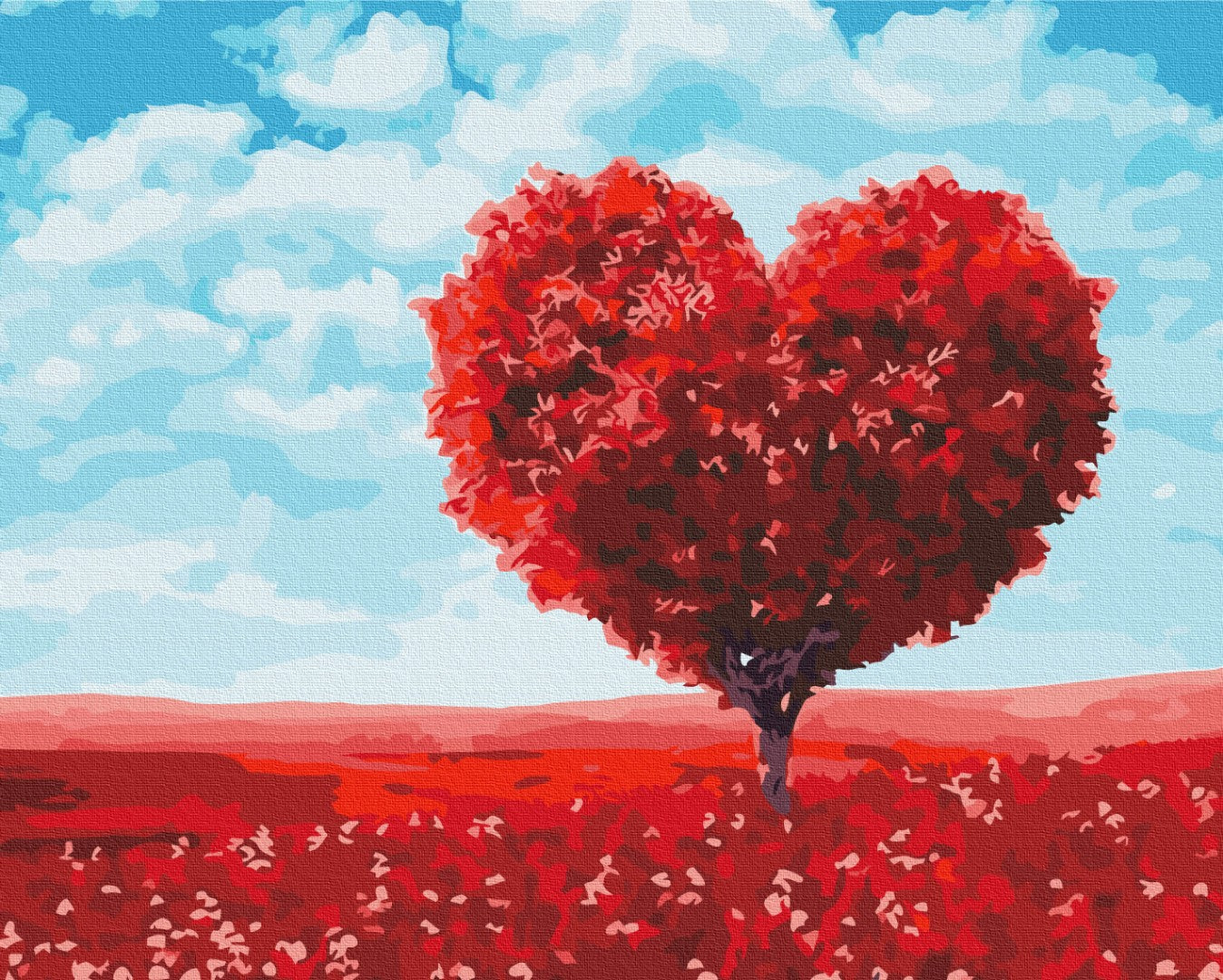 Maalaa numeroin Paint by numbers Heart of nature