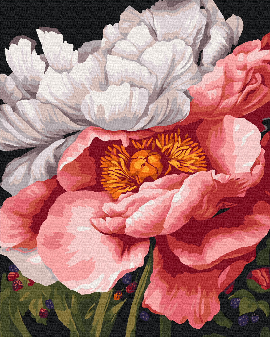 Maalaa numeroin Paint by numbers Silence in flowers © Anastasia Alyokhina