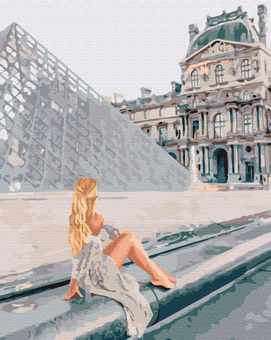 Maalaa numeroin Paint by numbers Beauty at the Louvre